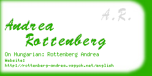 andrea rottenberg business card